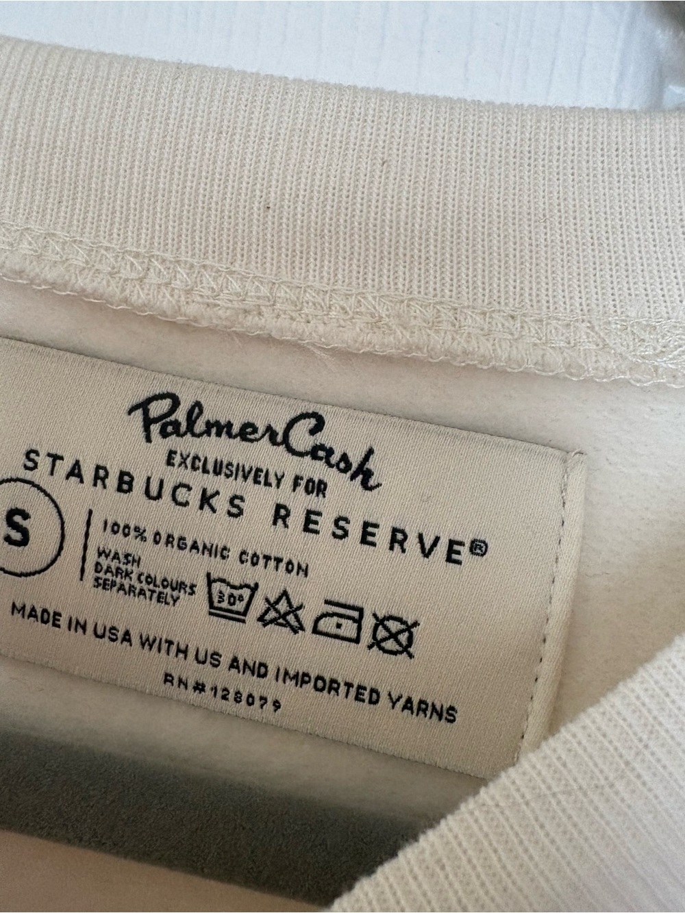 Starbucks Reserve Cream Crewneck Sweatshirt - Picture 6 of 7